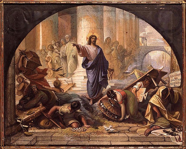 Christ cleansing the temple