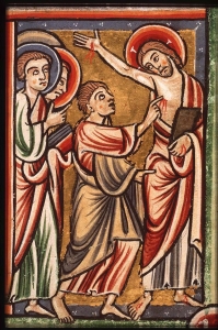 Easter - Psalter - Resurrection appearance to Thomas - Unknown French Master